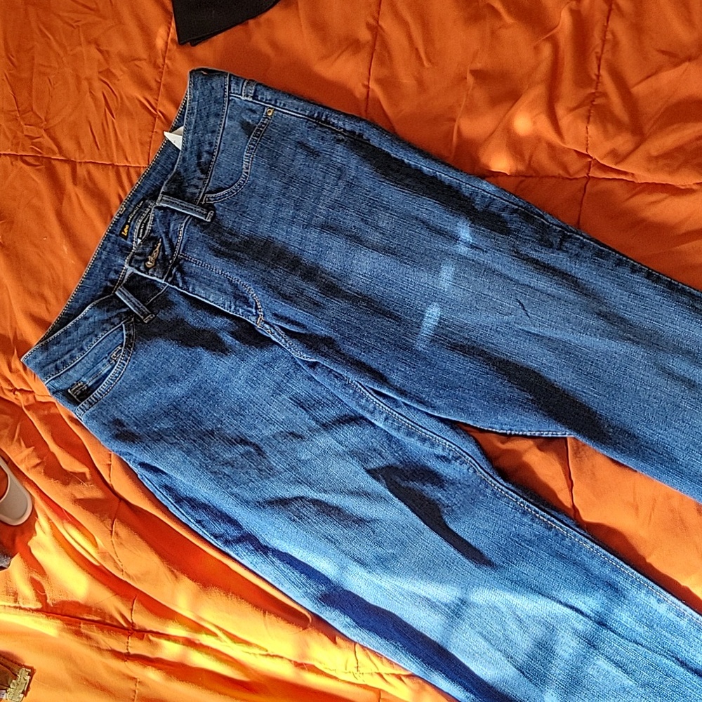 LEE regular fit straileg mid rise jeans